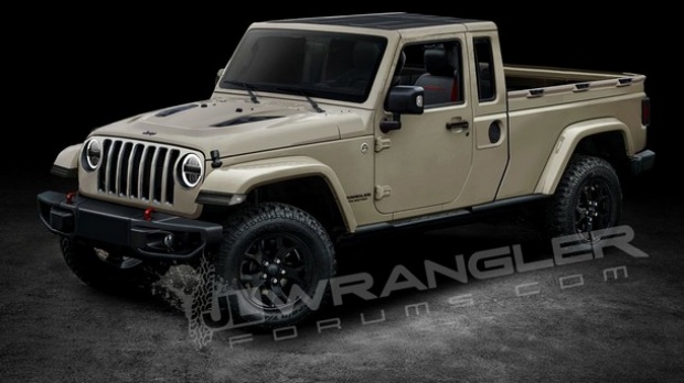 Jeep เผยภาพ Wrangler Pickup รุ่นใหม่สปอร์ต